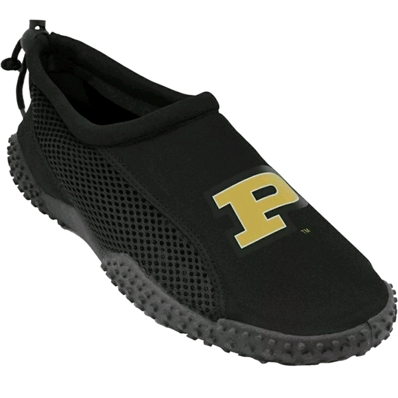 Purdue Boilermakers Swim Shoes in Black Size Small - Picture 1 of 7